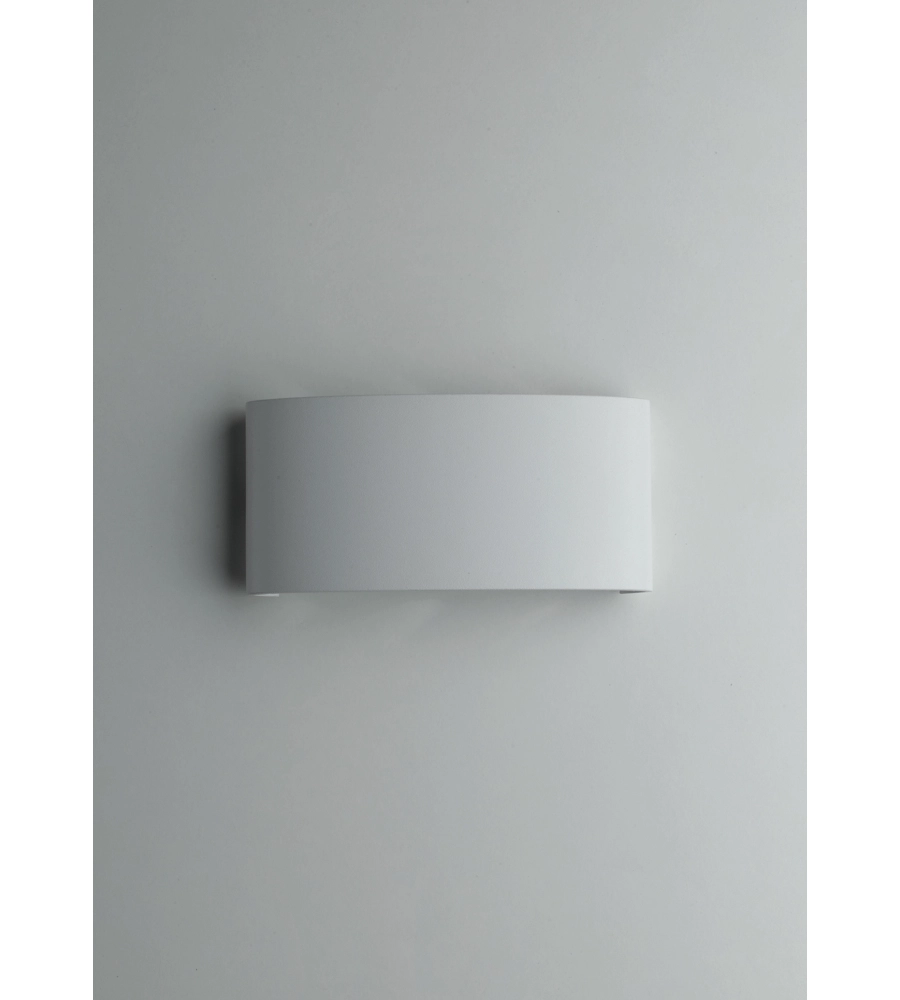 APPLIQUE A LED "BEETLE" IN ALLUMINIO BIANCO, 17X8X4 CM